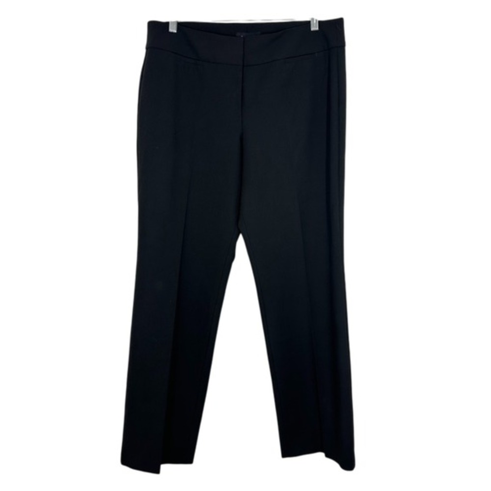 Talbots Signature Black Straight Leg Pants Career Business Women's Size 14 NWT